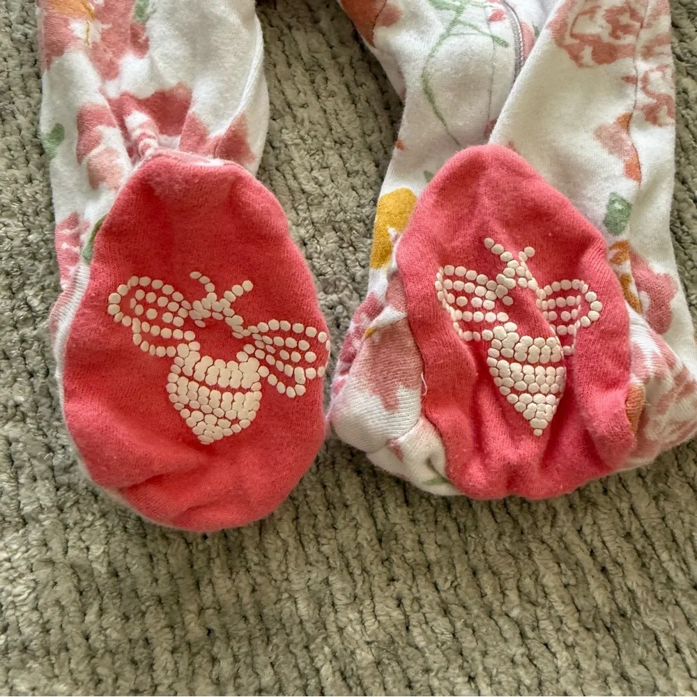 Burt's‎ Bees Baby Floral Footed Sleeper 0–3M Organic Cotton